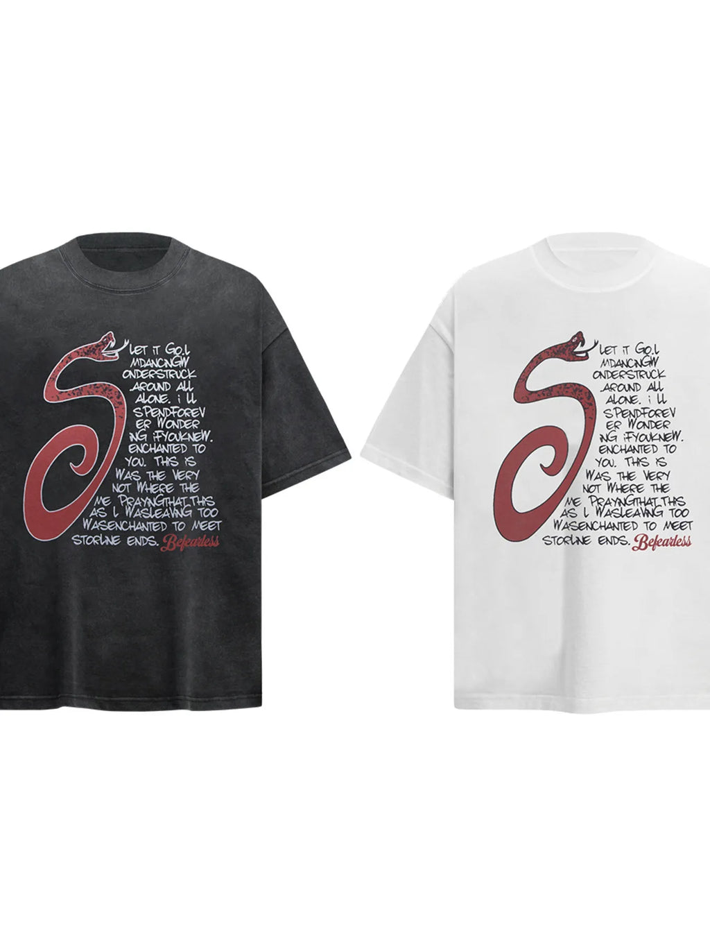 Men's Letter Round Neck Short Sleeve T-Shirt