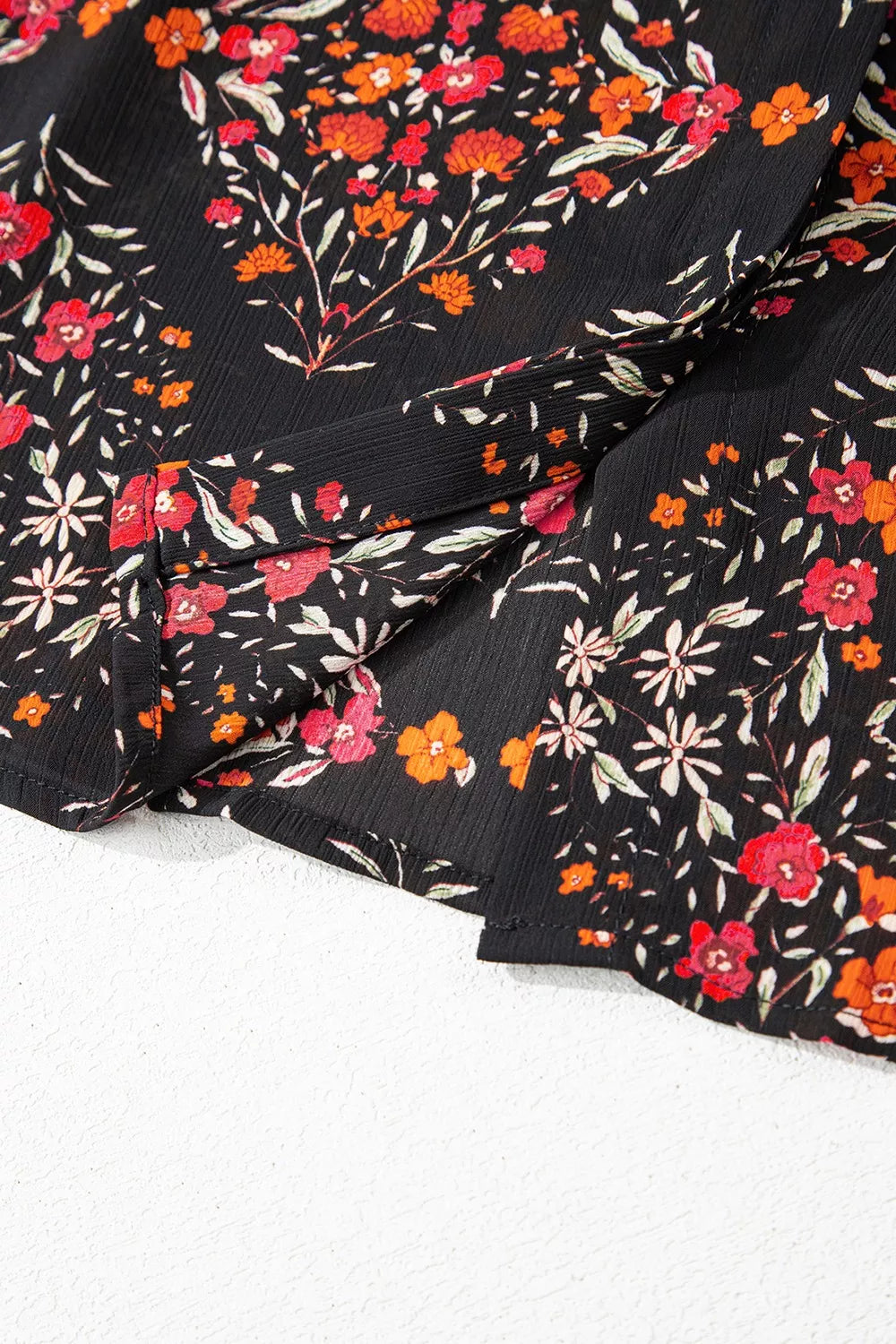 Vintage Floral Print Button-Down Shirt