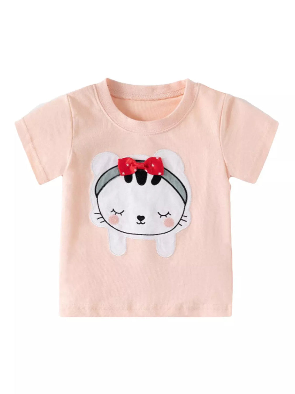 Children's Cartoon Cat Short Sleeve T-Shirt