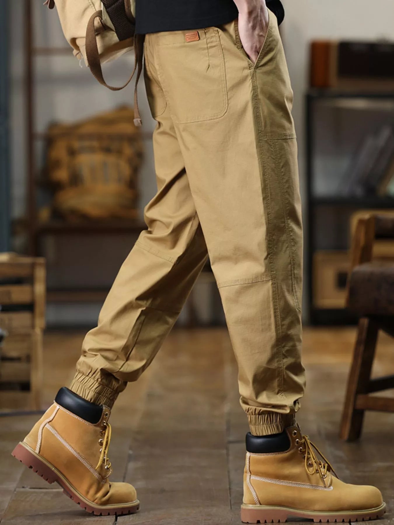Men's Full Size Wide Leg Pants Plus Size