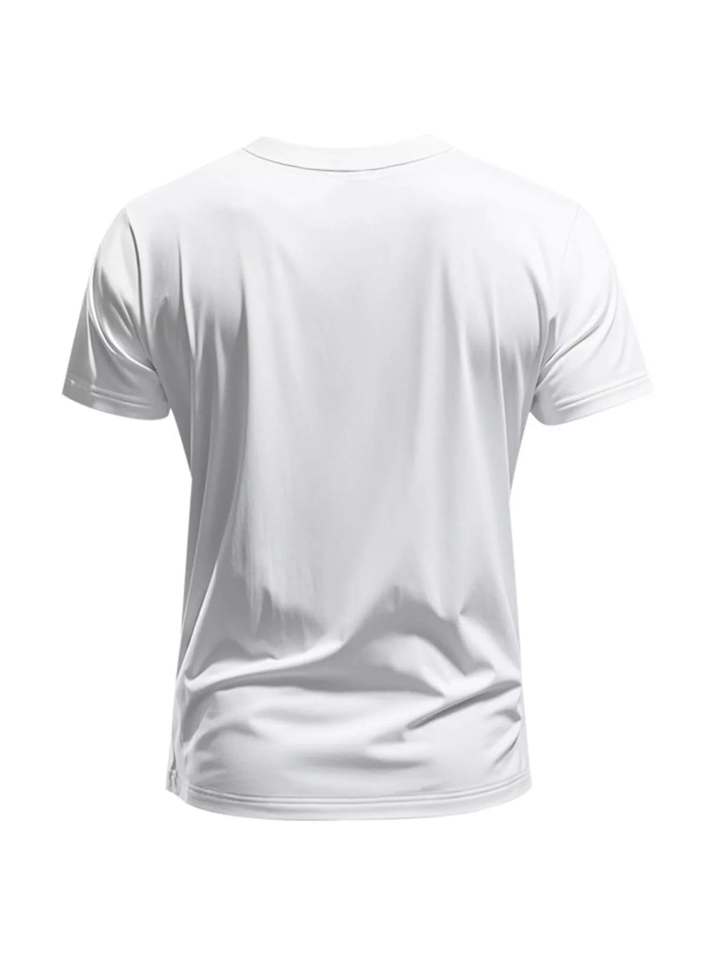 Men's Full Size Slim Fit V-Neck Basic T-Shirt Plus Size