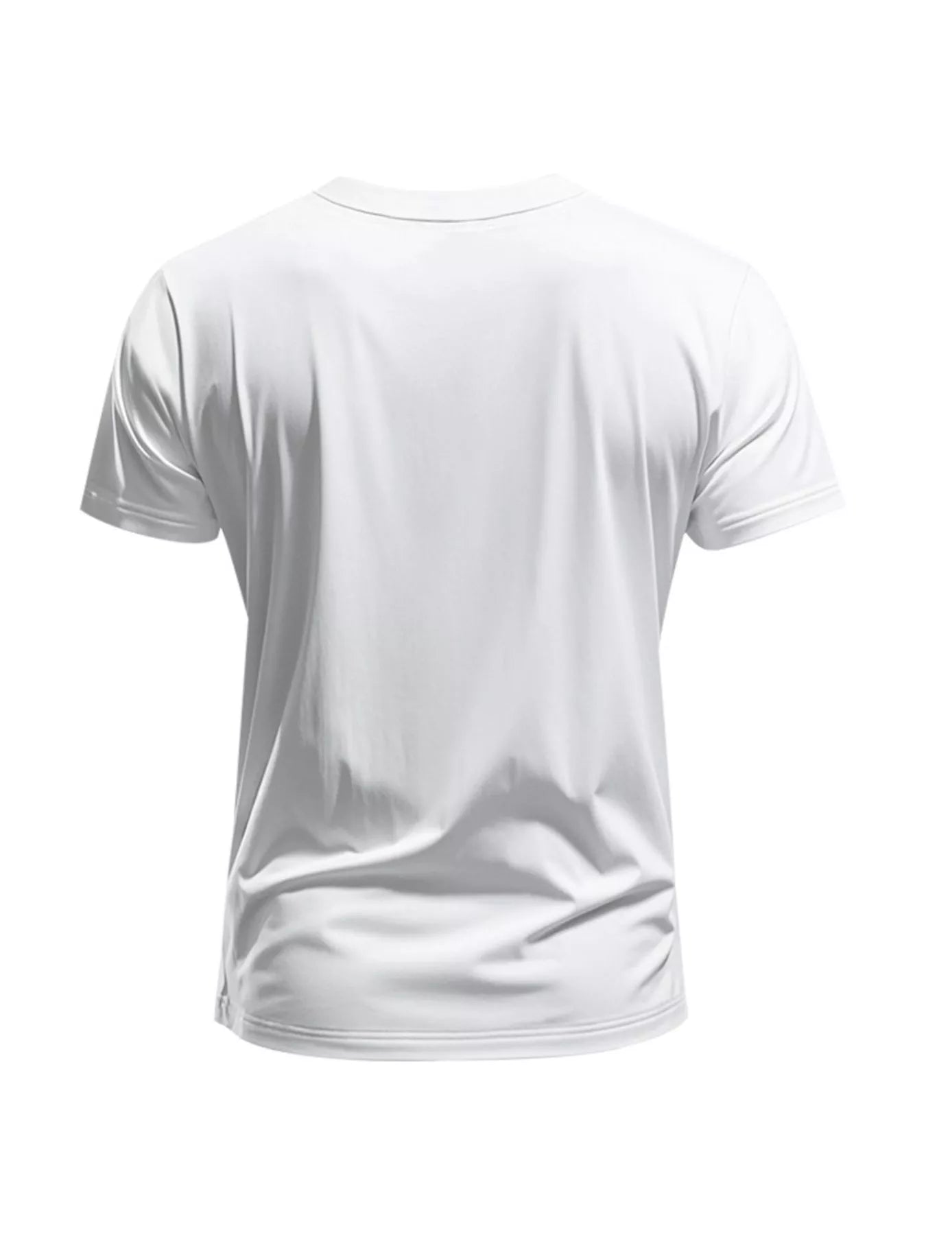 Men's Full Size Slim Fit V-Neck Basic T-Shirt Plus Size