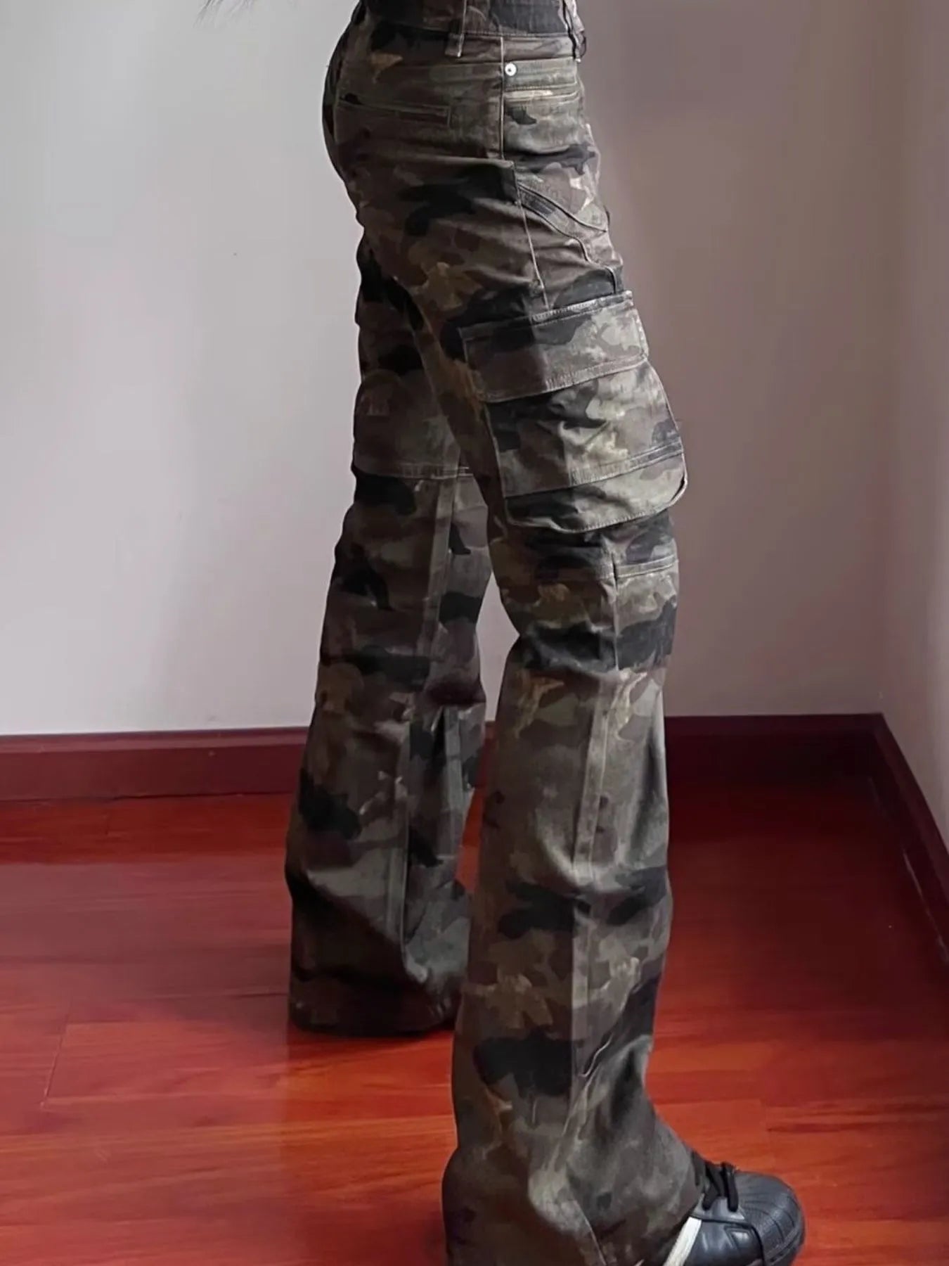 Men's Full Size Camouflage Cargo Jeans Plus Size