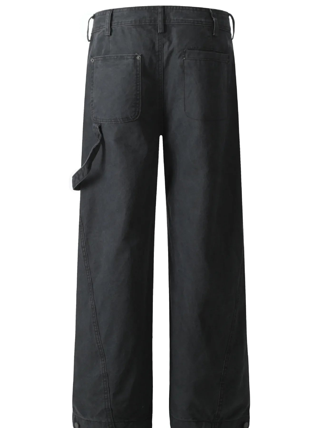 Men's Wide Leg Washed Jeans