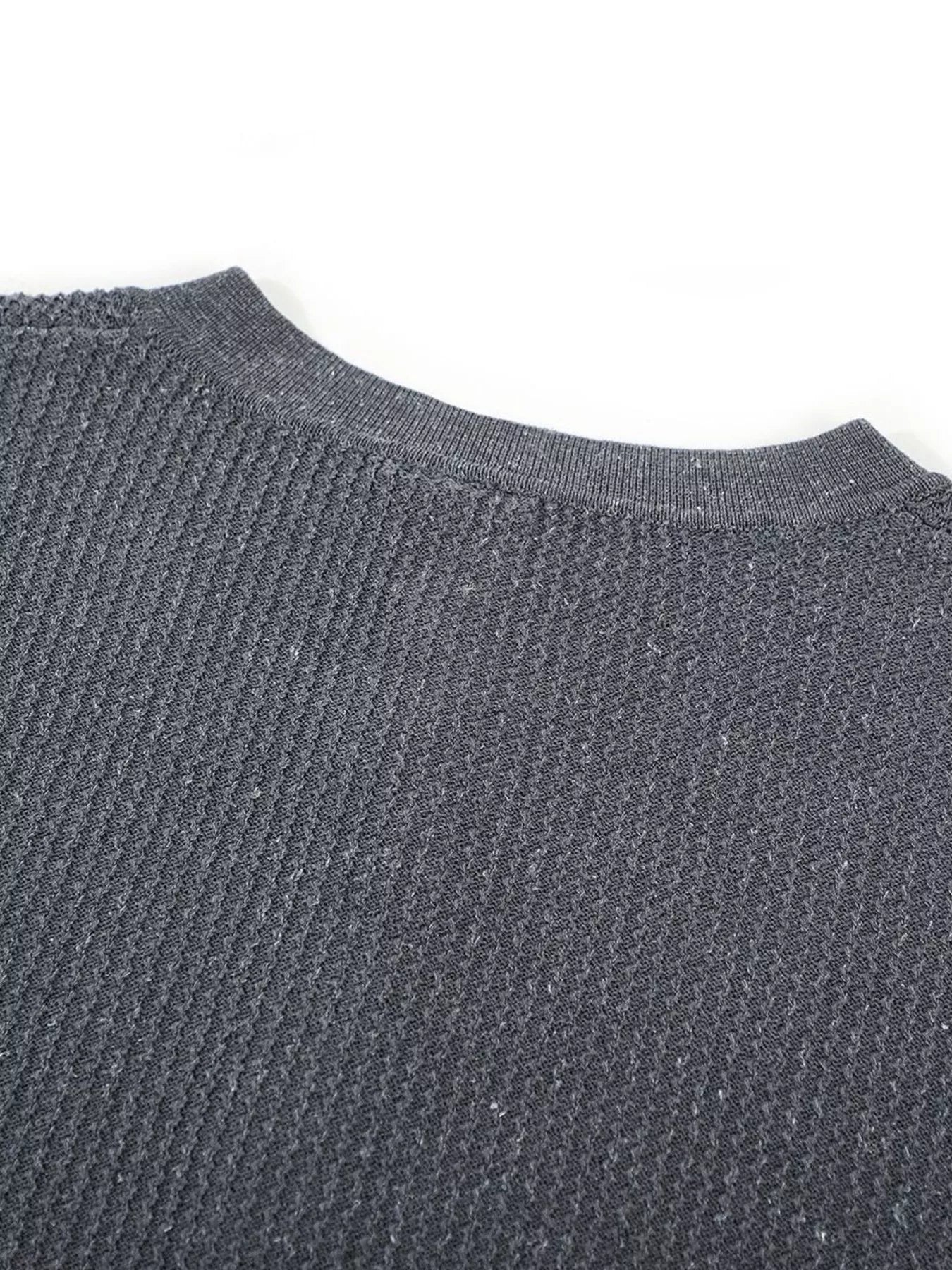 Men's Textured Knit Short Sleeve Top