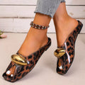 Leopard Open Toe Sandals