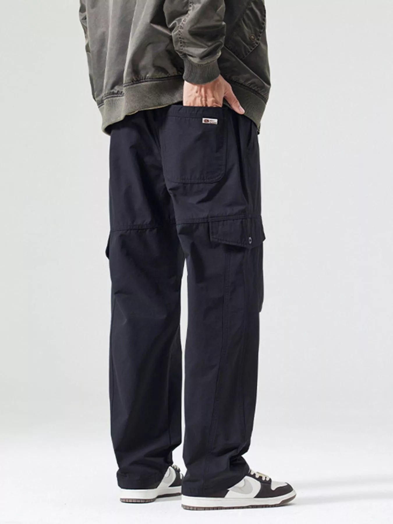 Men's Full Size Wide Leg Cargo Pants Plus Size