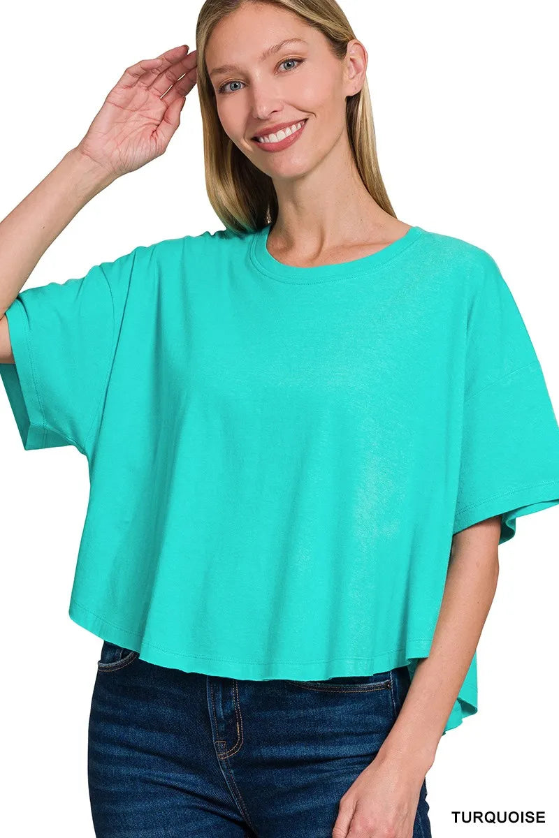 Zenana Cotton Round Neck Short Sleeve T-Shirt