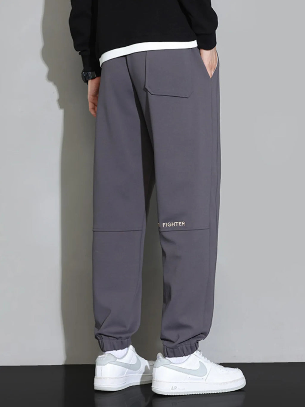 Men's Plus Size Casual Jogger Pants with Drawstring
