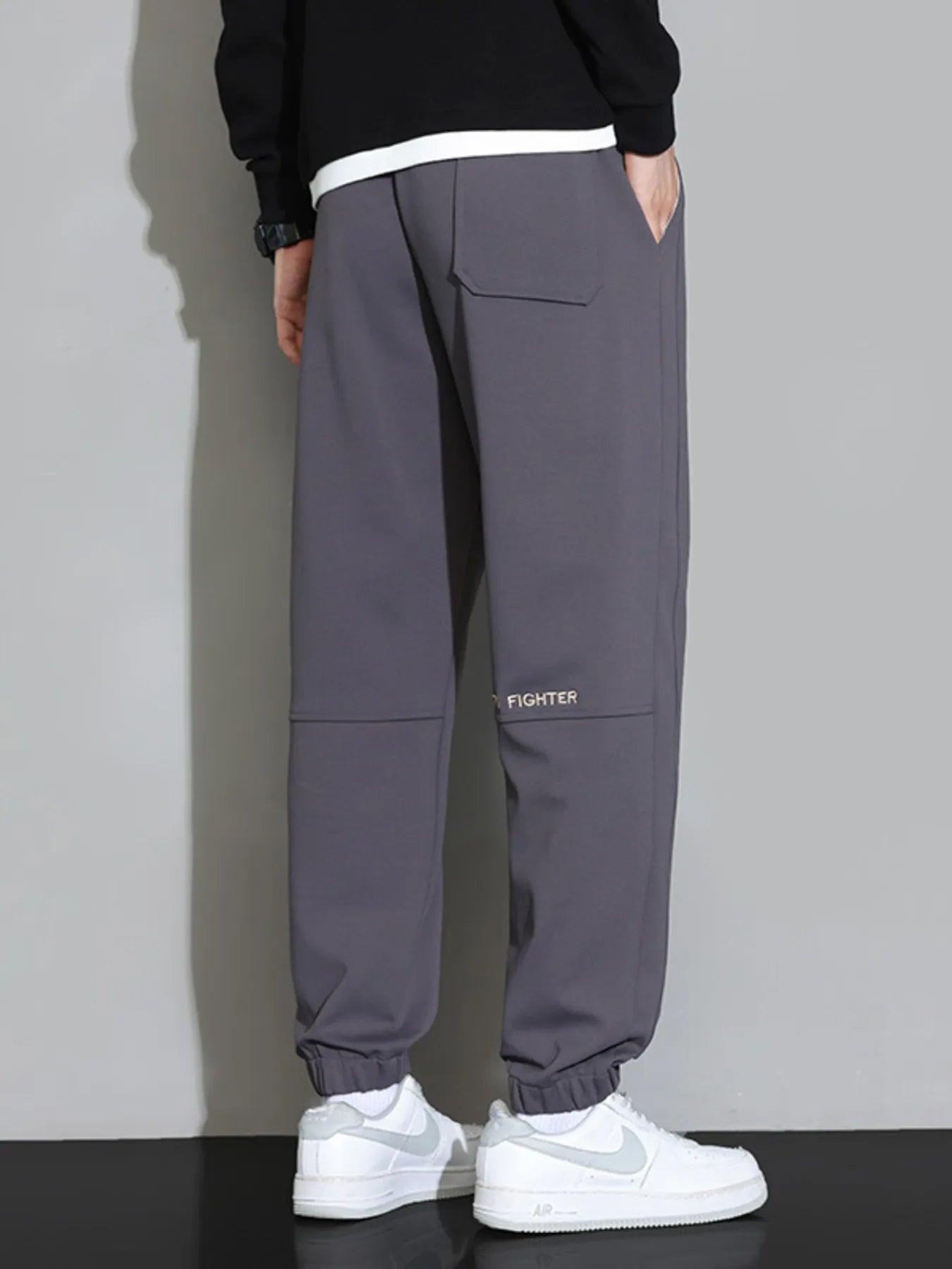 Men's Plus Size Casual Jogger Pants with Drawstring