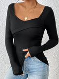 Ribbed Long Sleeve T-Shirt