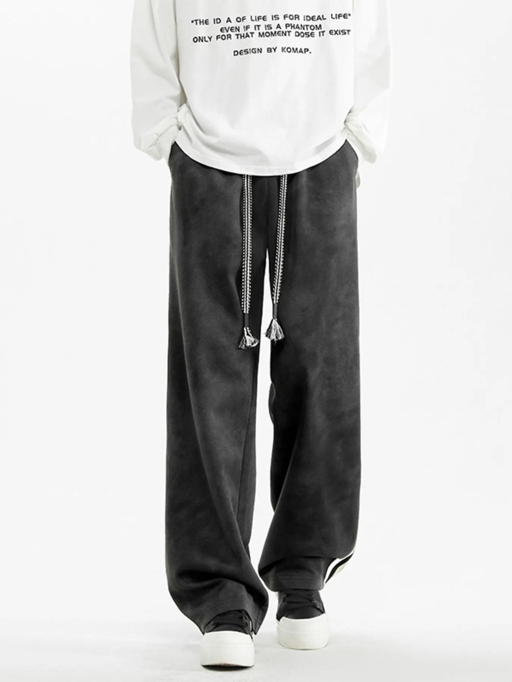 Men's Plus Size Drawstring Loose Fit Pants
