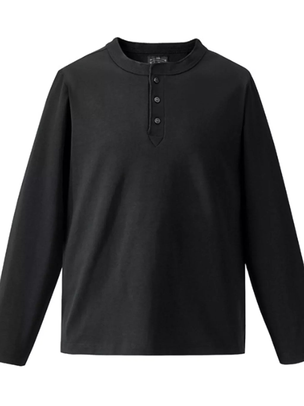 Men's Plus Size Casual Henley Long Sleeve T-Shirt