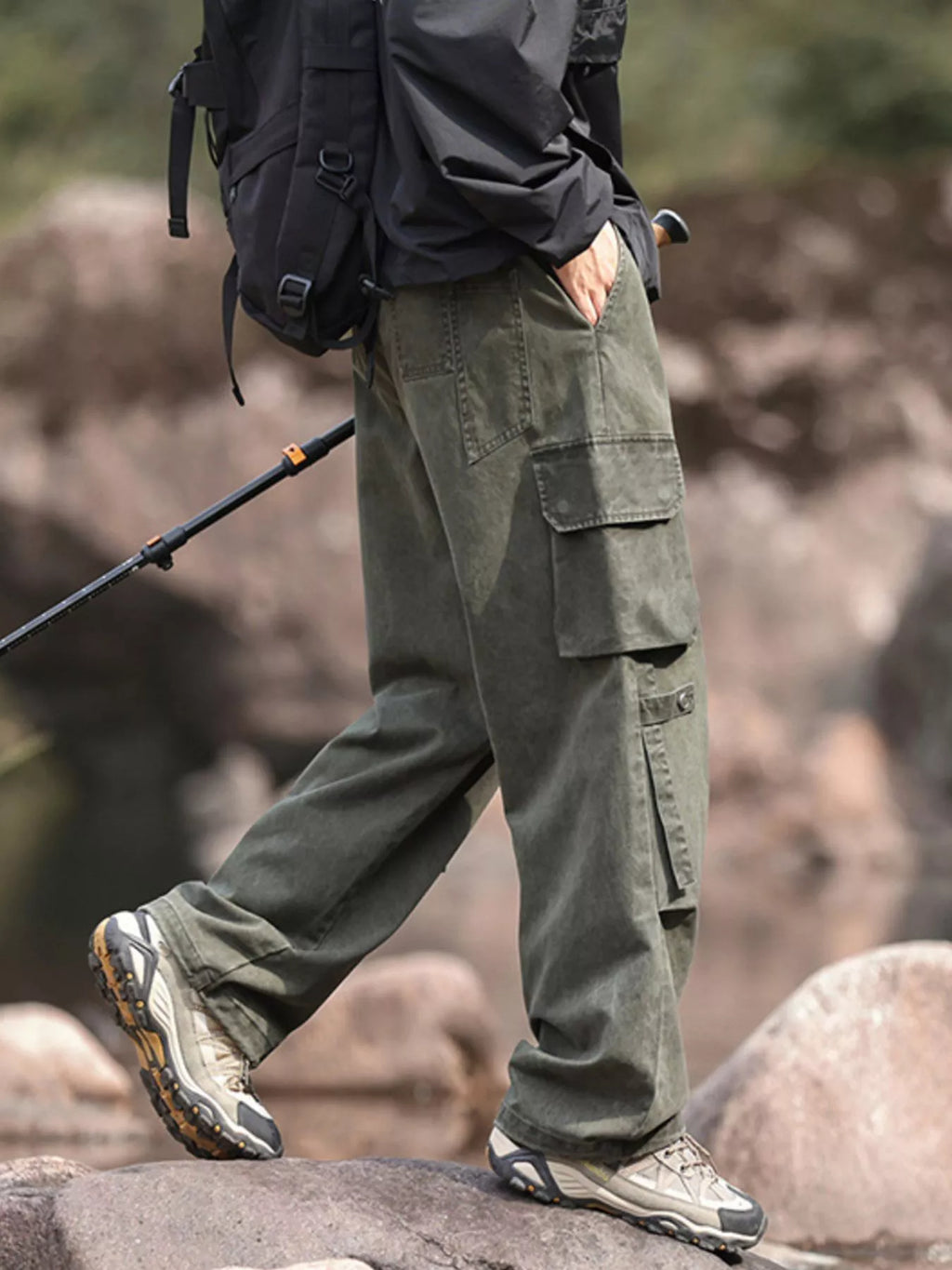 Men's Plus Size Relaxed Fit Cargo Pants