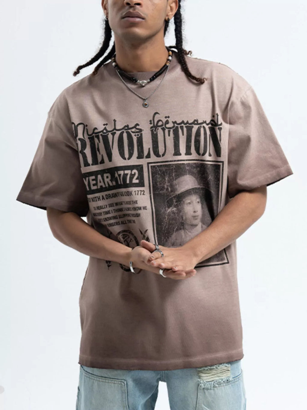 Men's Letter Graphic Oversized T-Shirt