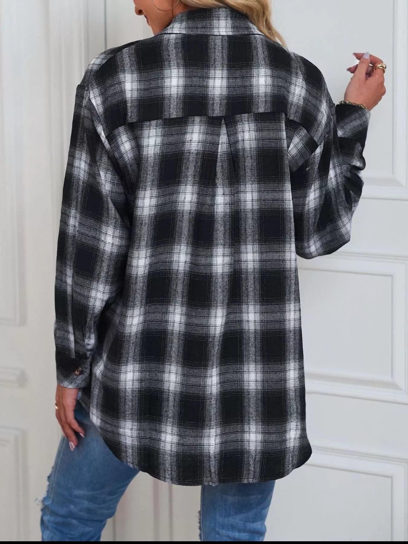 Casual Plaid Button Up Shirt