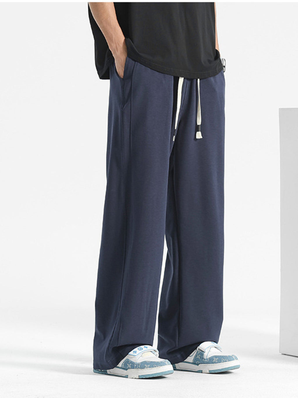 Men's Plus Size Casual Loose-Fit Drawstring Pants