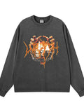 Men's Graphic Oversized Long Sleeve T-Shirt