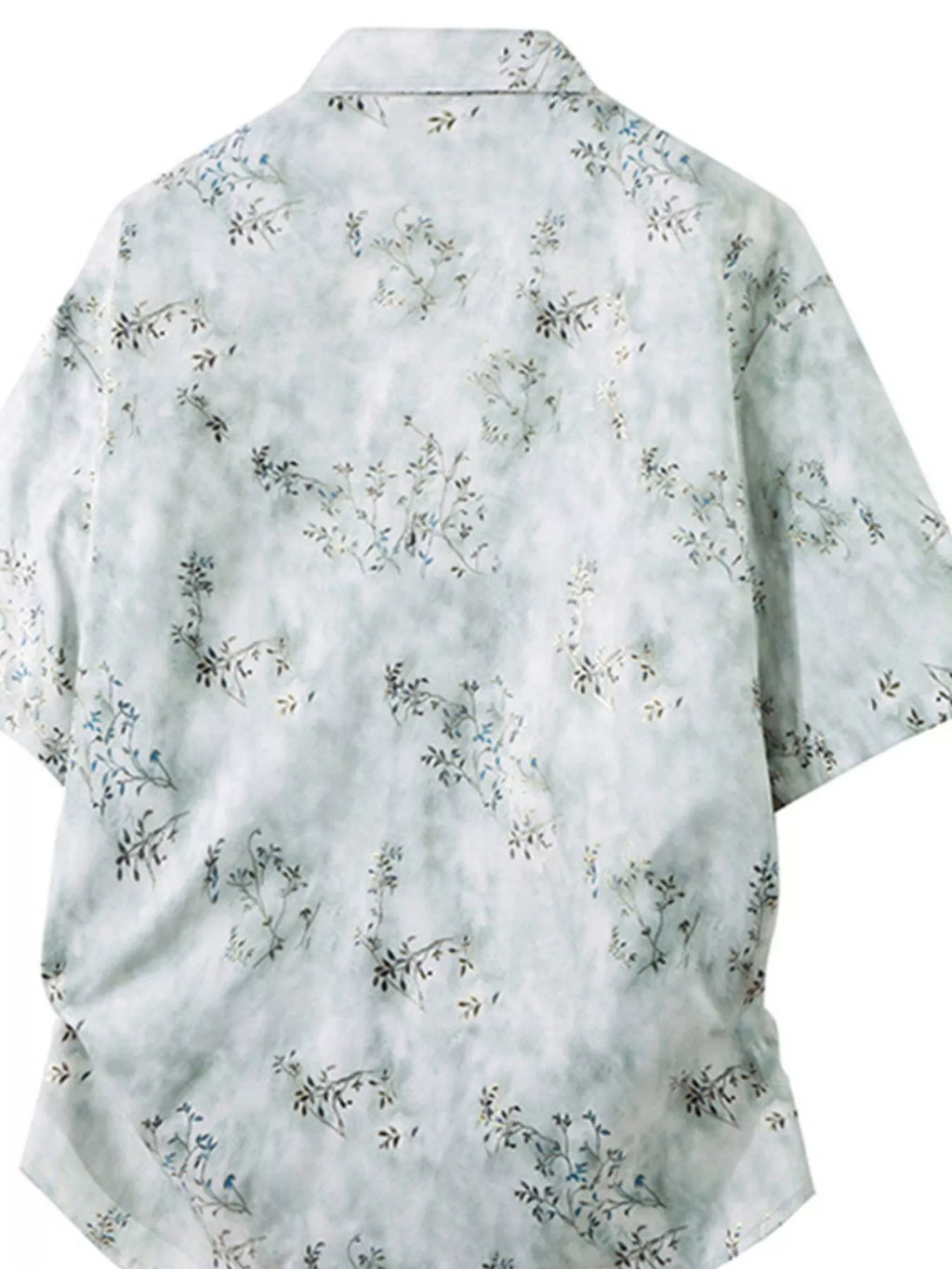 Men's Plus Size Tropical Print Short Sleeve Casual Shirt