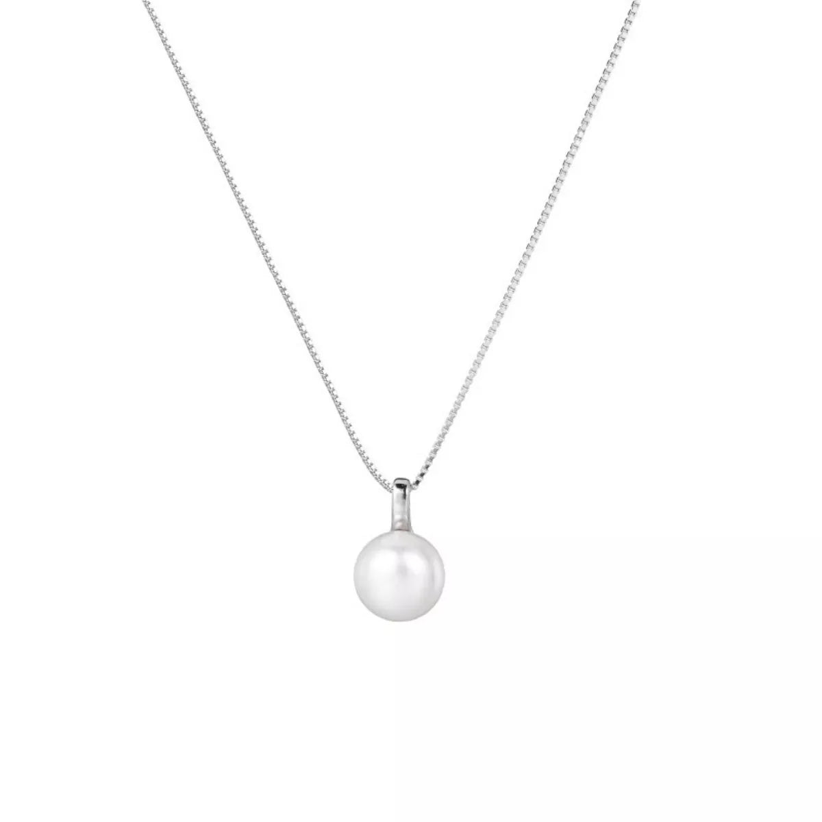925 Sterling Silver Pearl Necklace