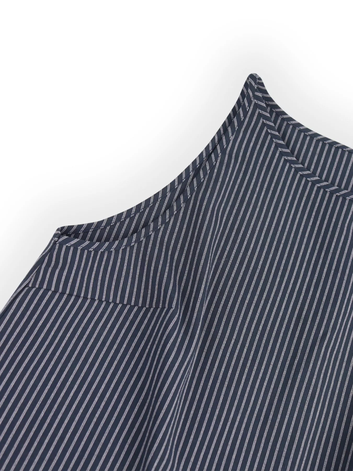 Striped Sleeveless Top and Wide-Leg Pants Set