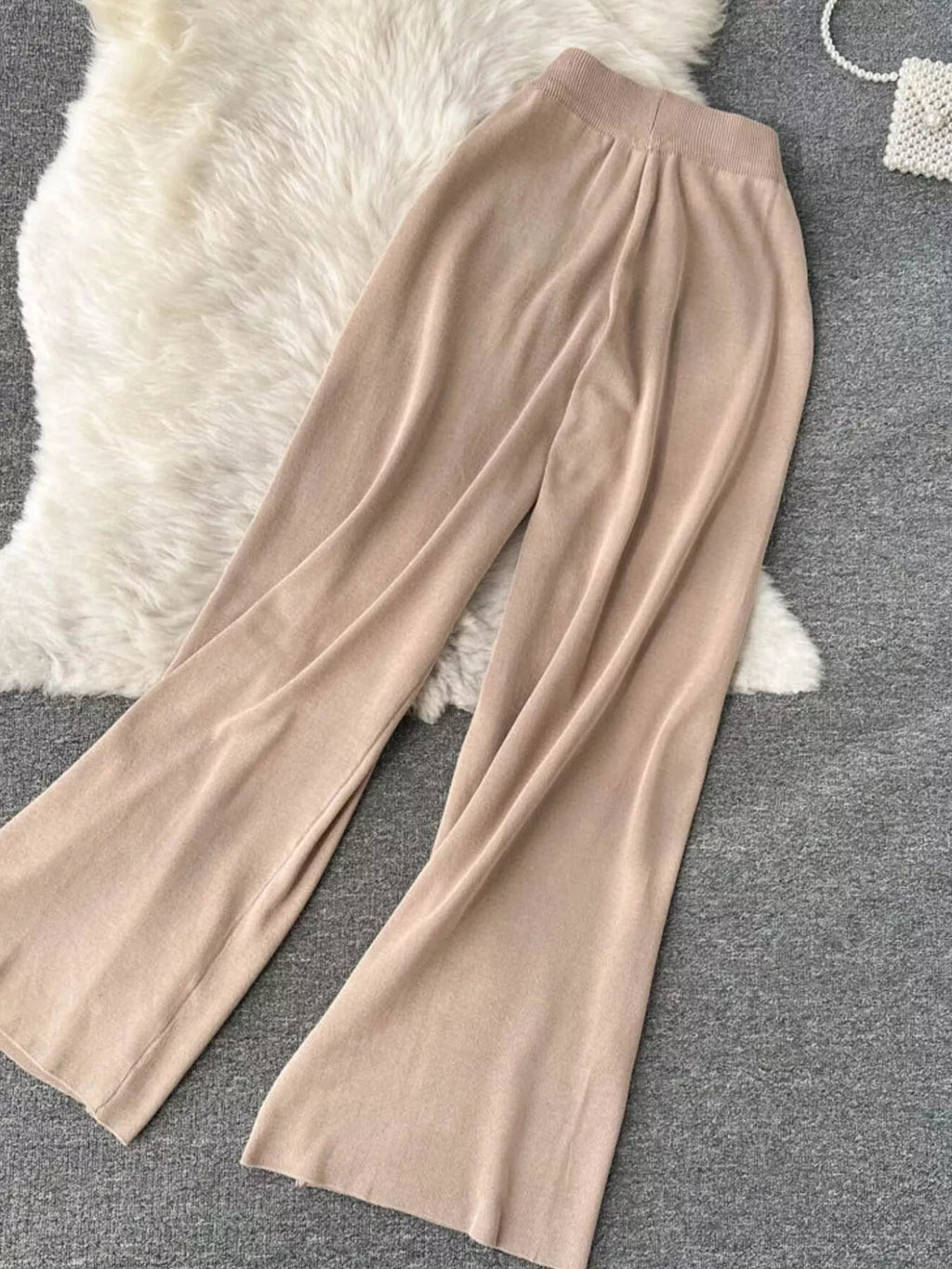 Short Sleeve Top and Wide Leg Pants Set