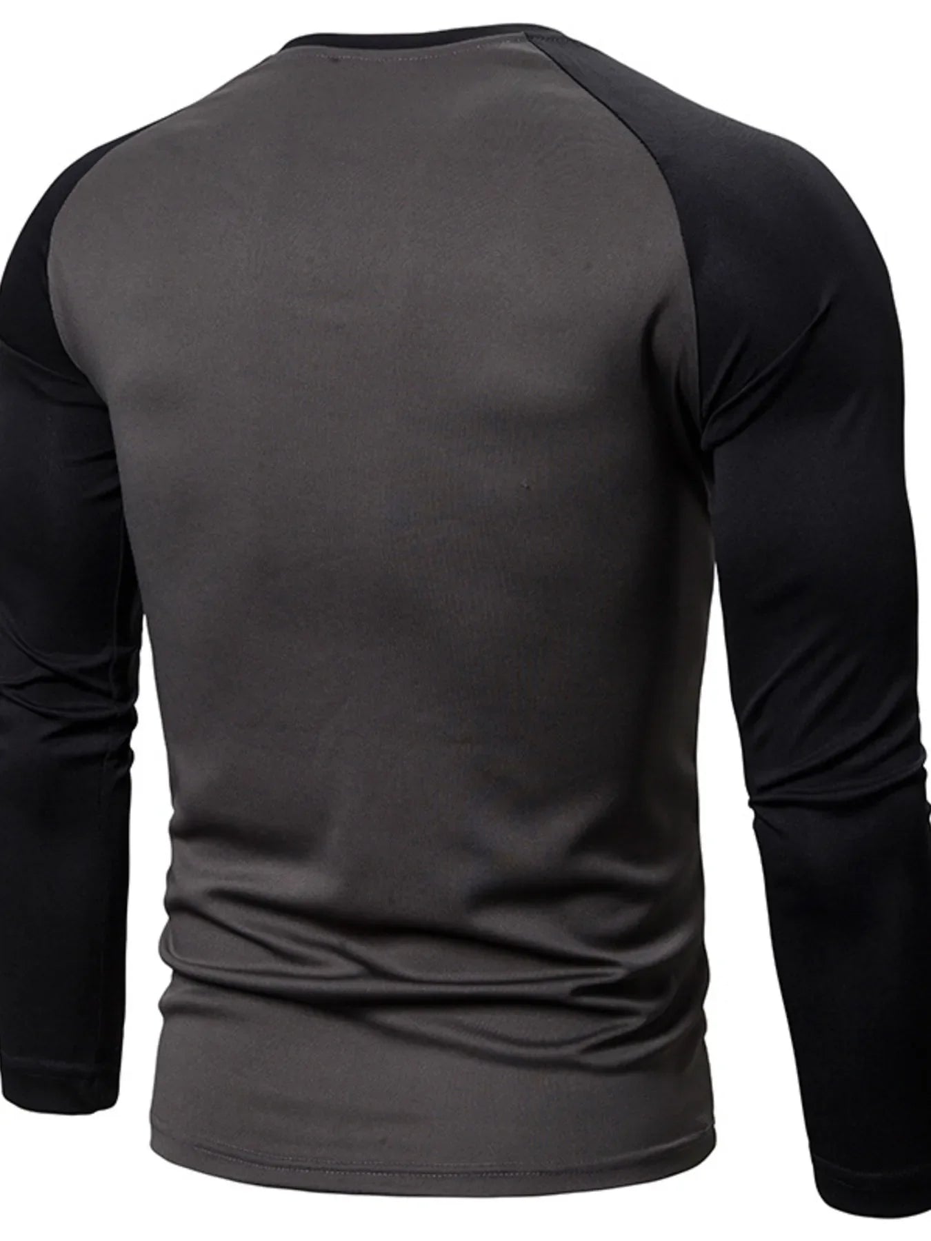 Men's Plus Size Round Neck Raglan Sleeve T-Shirt
