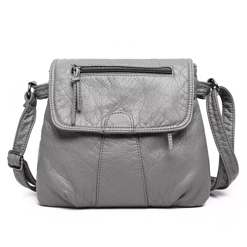 Leather Adjustable Strap Crossbody Bag