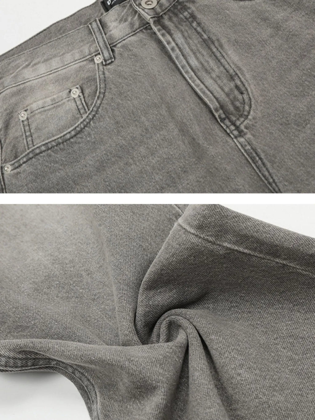 Men's Vintage Washed Wide Leg Jeans