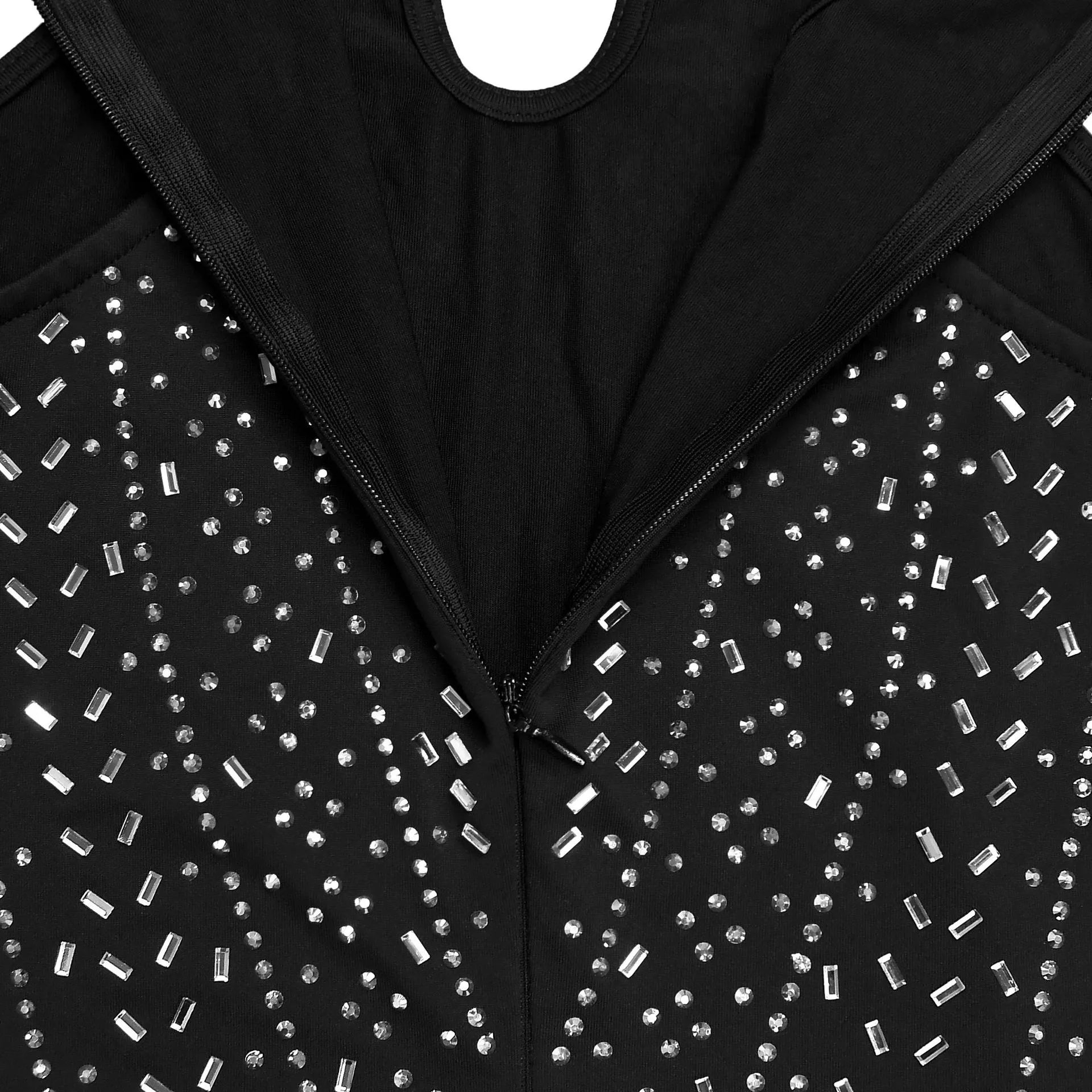 Sparkling Rhinestone Cutout Jumpsuit