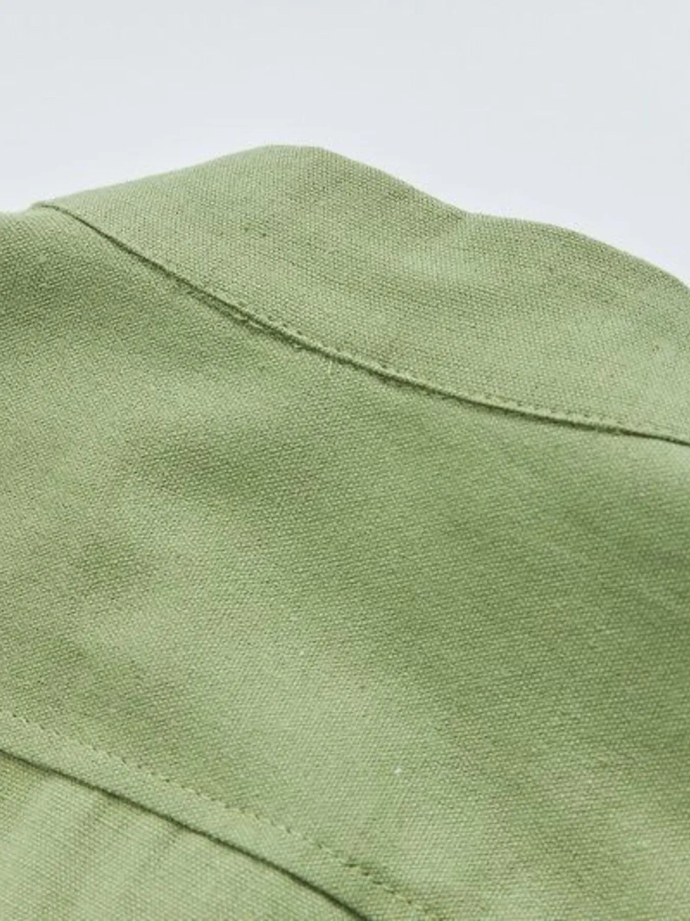 Men's Plus Size Button Detail Long Sleeve Blouse