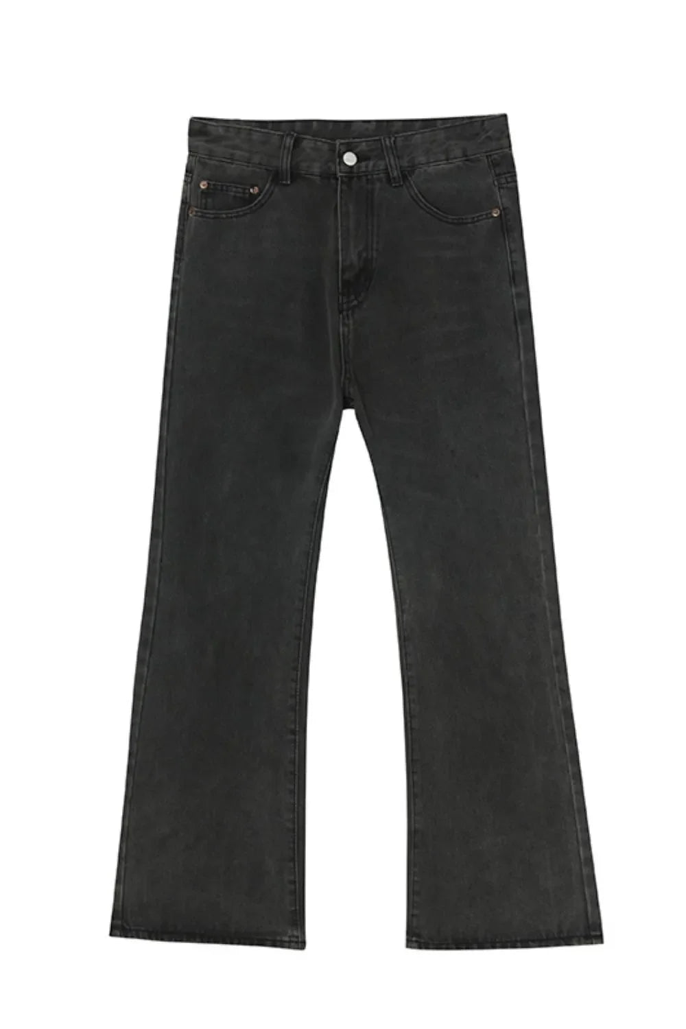 Men's Vintage Wash Straight Leg Jeans with Pockets