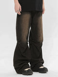 Men's Relaxed Fit Vintage Wash Flare Jeans