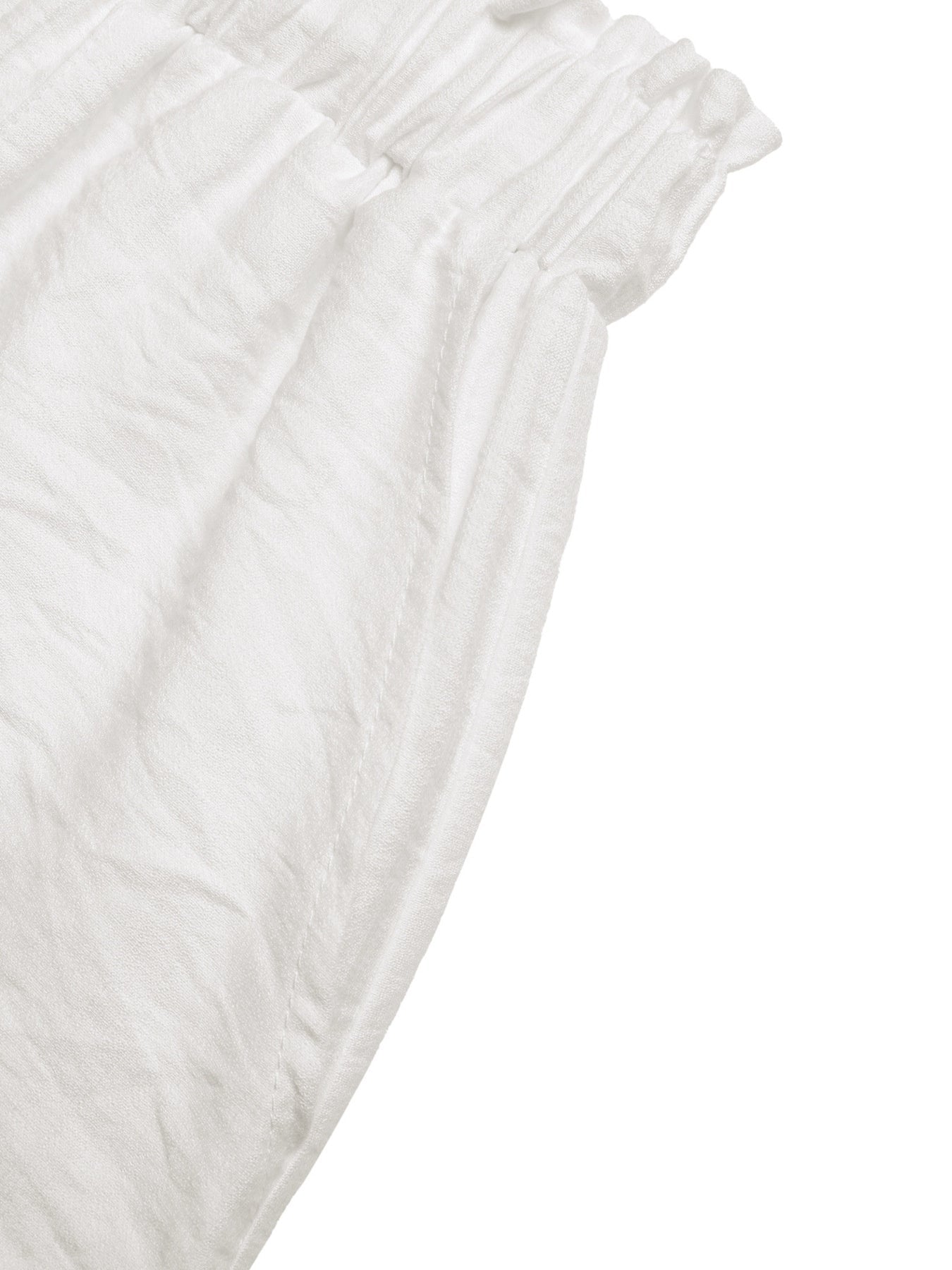 Lace Trim Drawstring Waist Shorts