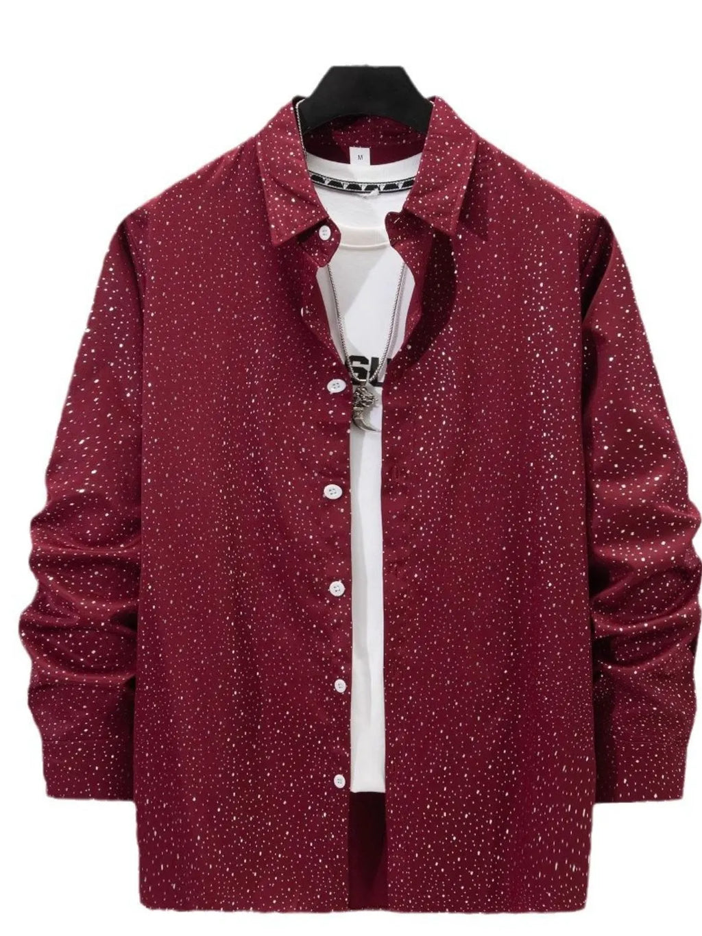 Men's Full Size Button Up Long Sleeve Shirt Plus Size