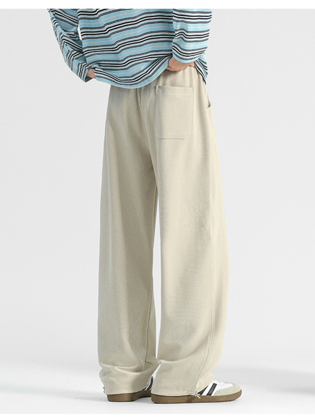 Men's Plus Size Casual Loose-Fit Drawstring Pants