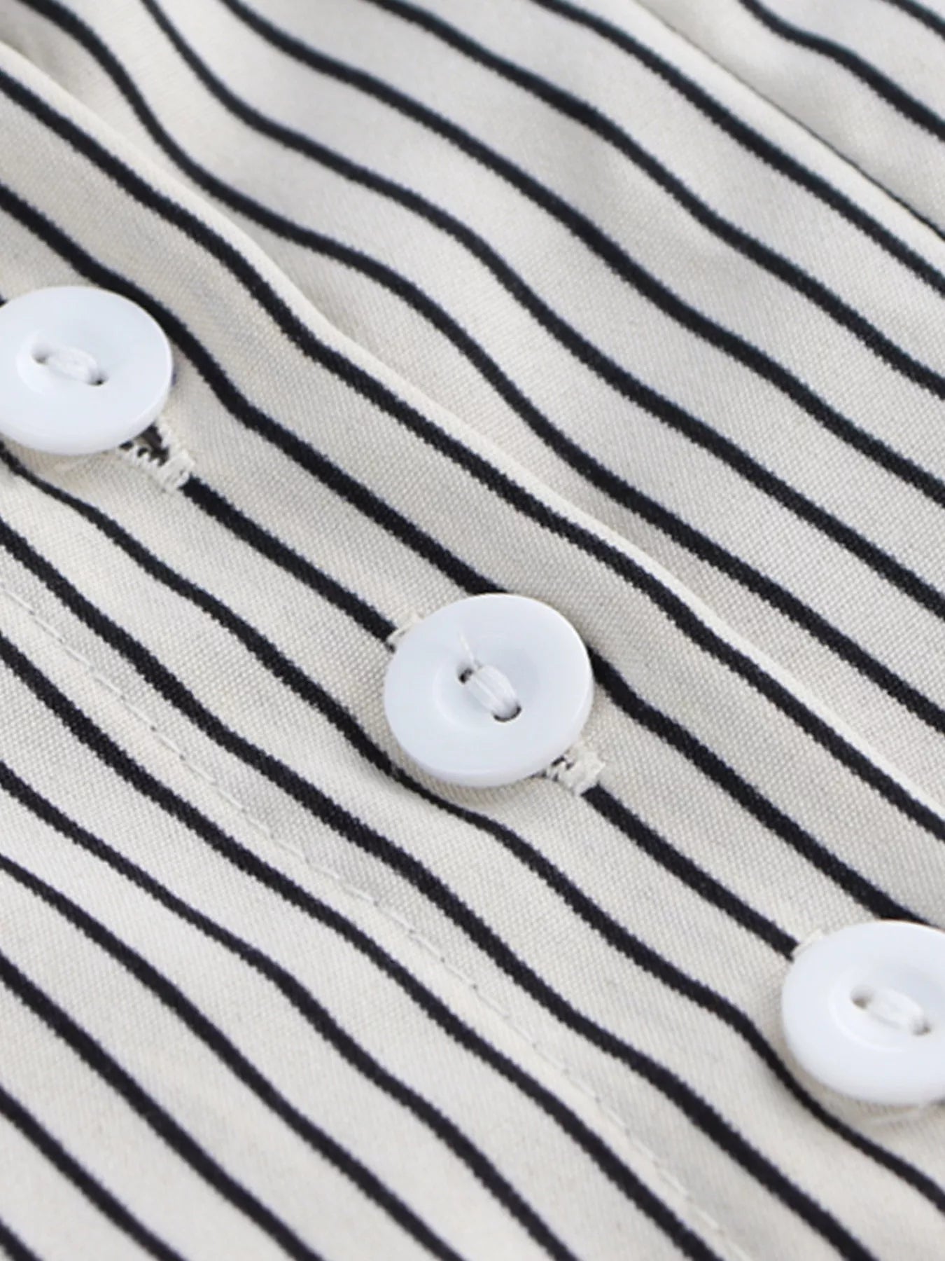Striped Cinched Waist Shirt