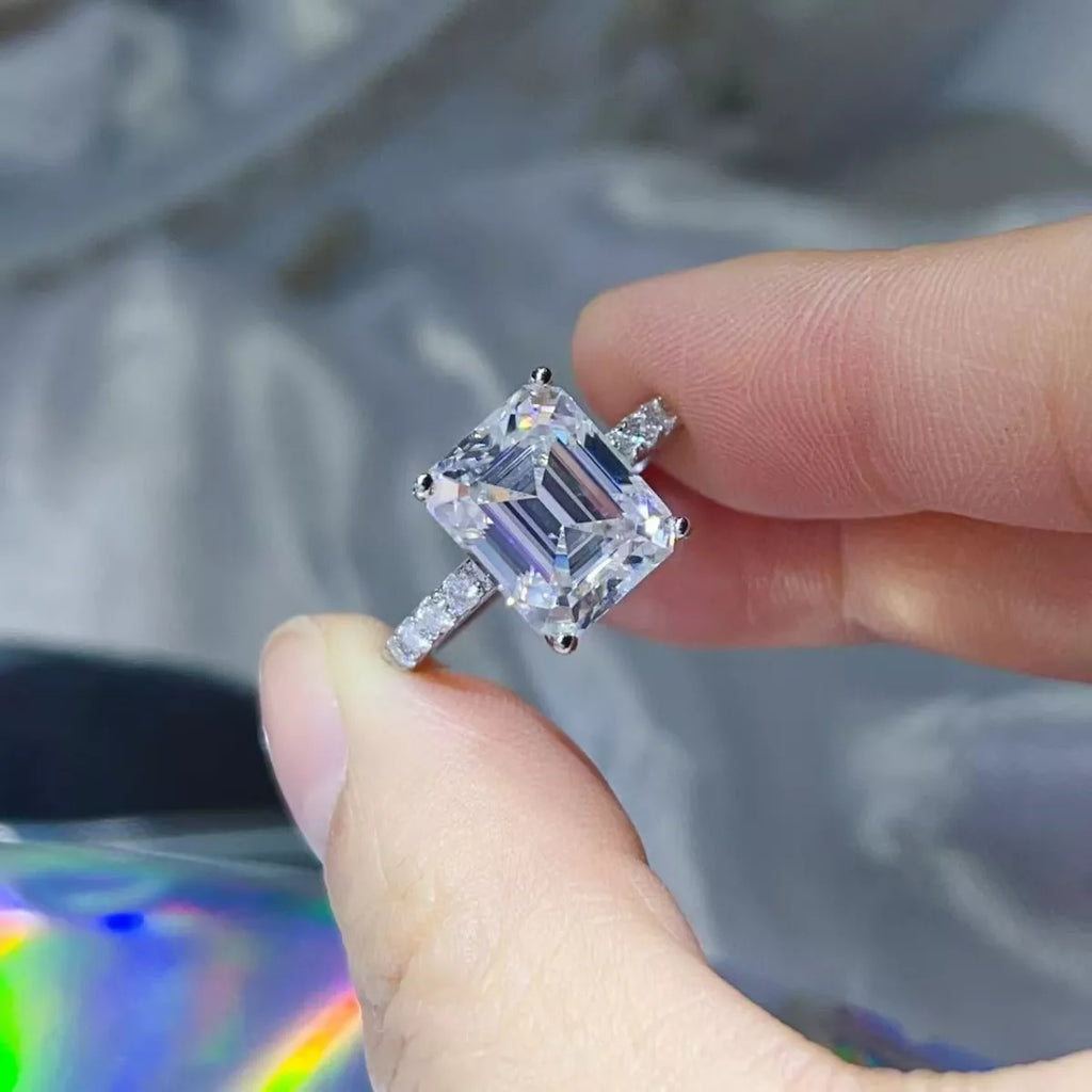 5 Carat Moissanite 925 Sterling Silver Ring