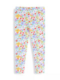 Children's Floral Print Stretch Leggings