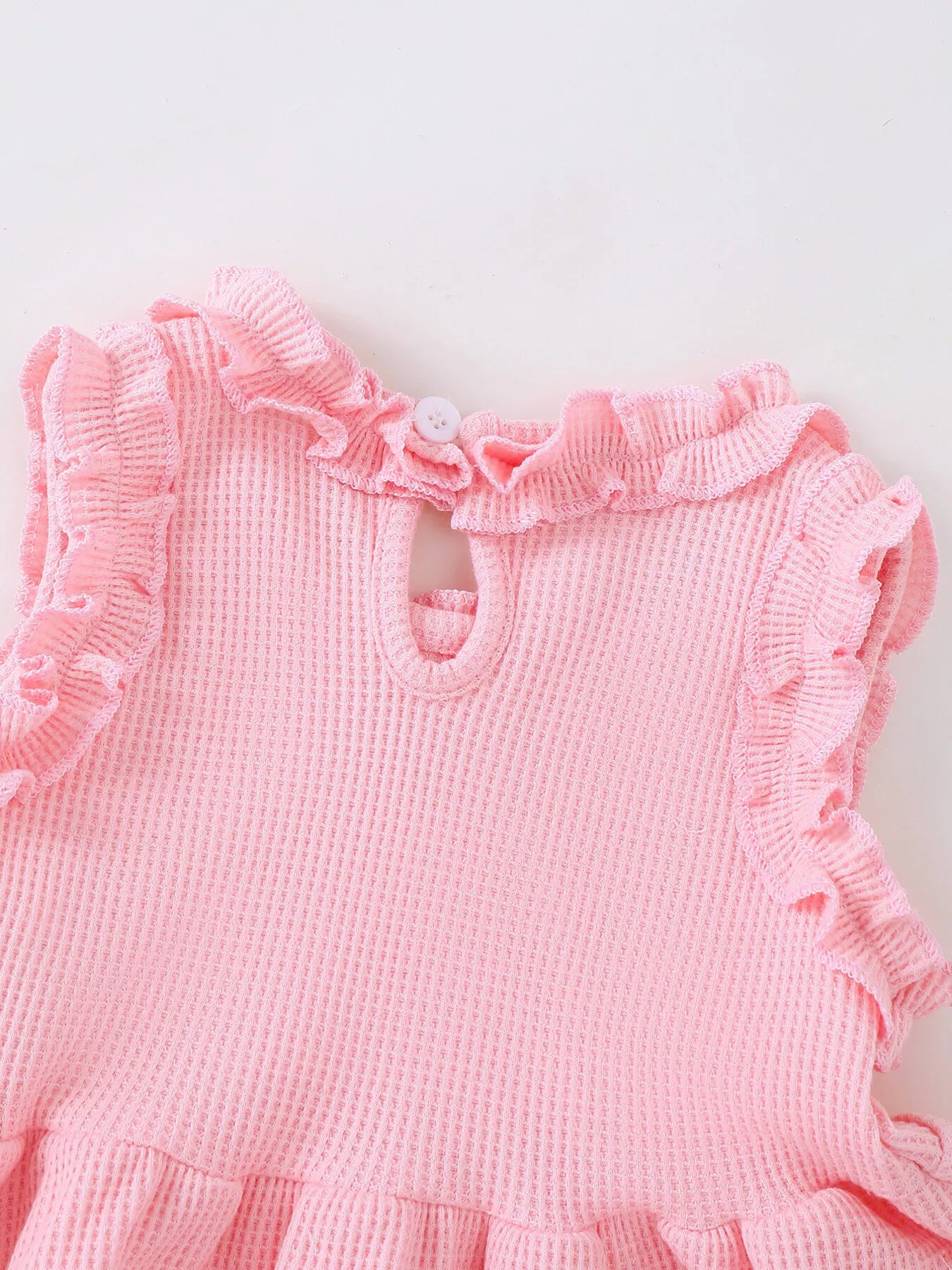 Children's Bow Waffle Knit Top and Pants Set