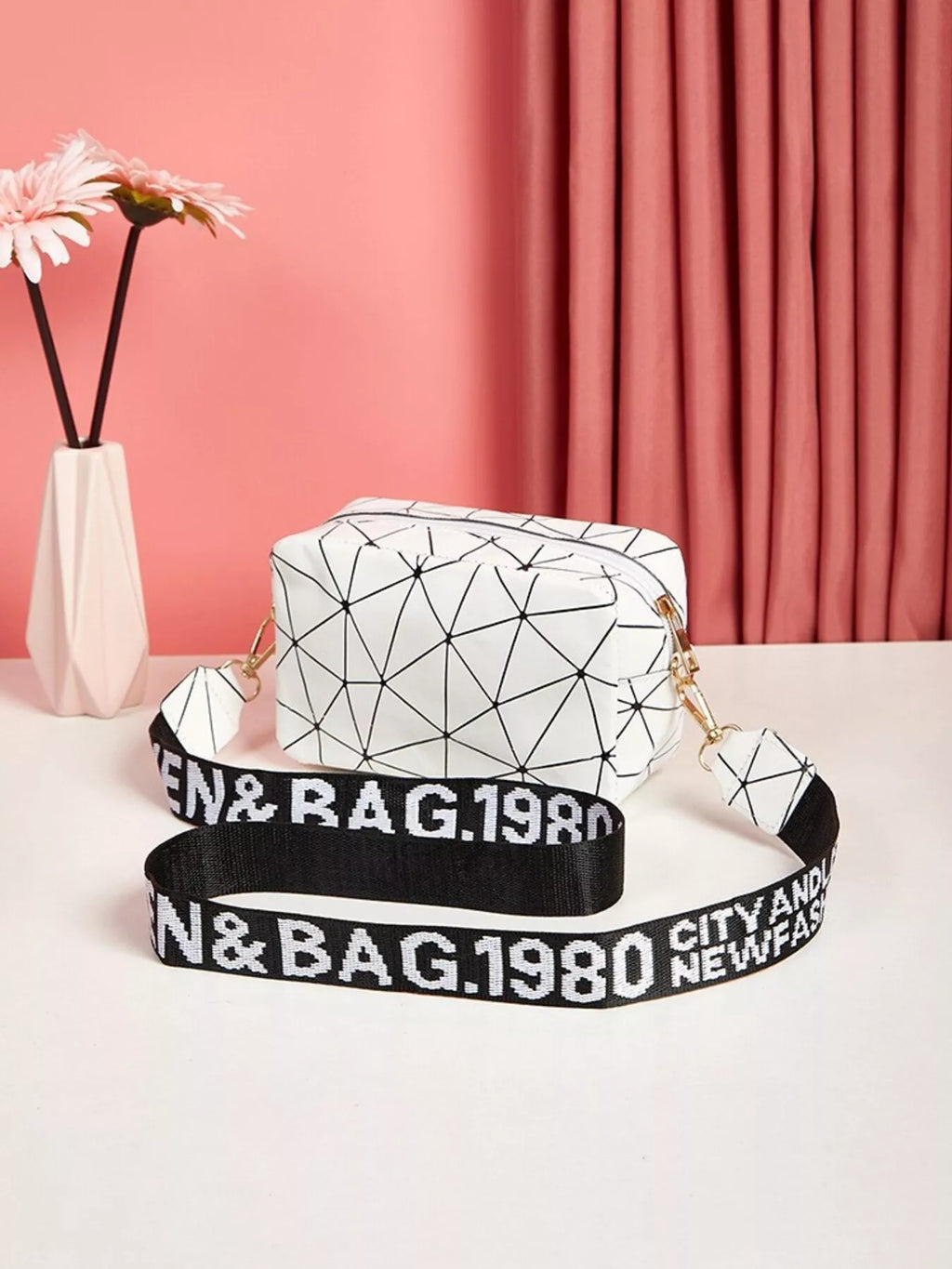 Geometric Pattern Crossbody Bag