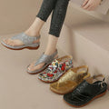 Toe Post Wedge Sandals