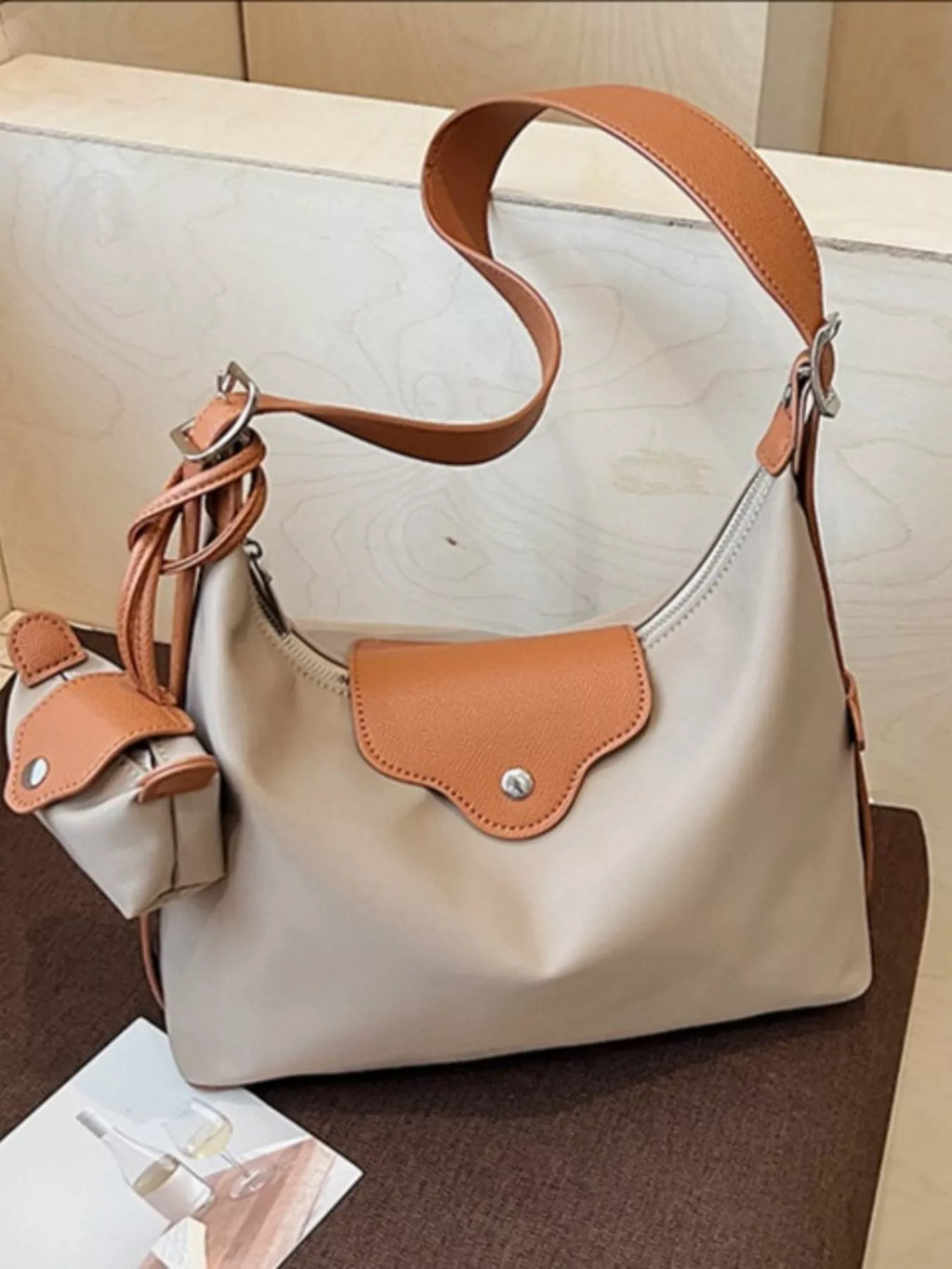 Hobo Crossbody Bag with Coin Purse
