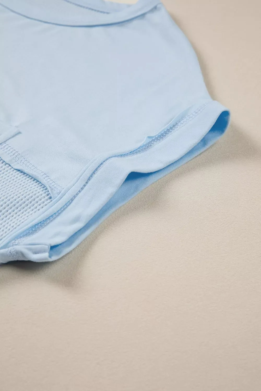 Waffle Knit Pocket T-Shirt
