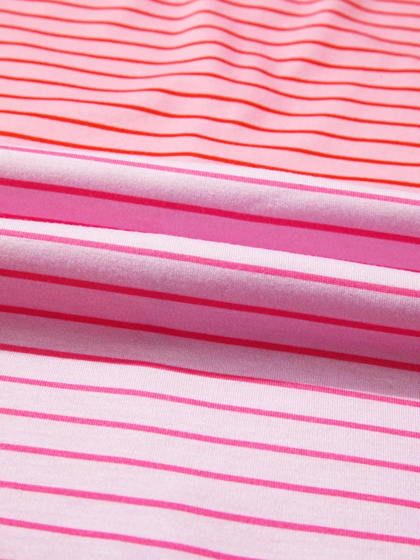 Striped Colorblock Exposed Seam Casual Long Sleeve Top