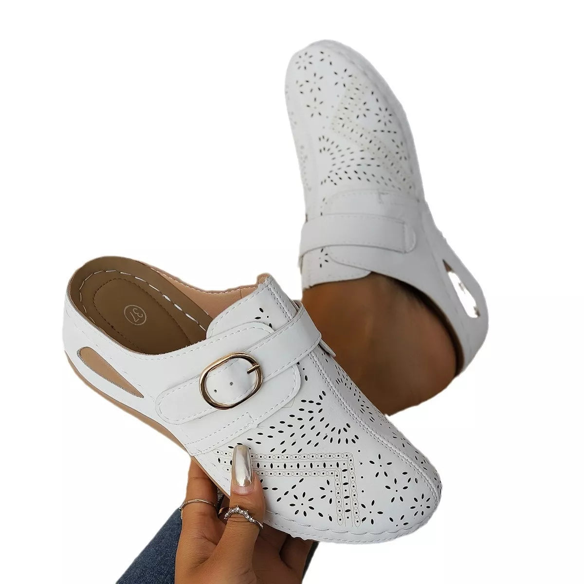 Casual Buckle Slip-Ons