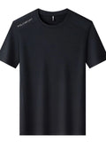 Men's Plus Size Round Neck Short Sleeve T-Shirt