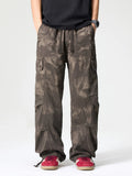 Men's Full Size Wide Leg Cargo Pants Plus Size