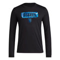 adidas Mens Long Sleeve Pre-Game T-Shirt Black/San Jose Earthquakes Medium