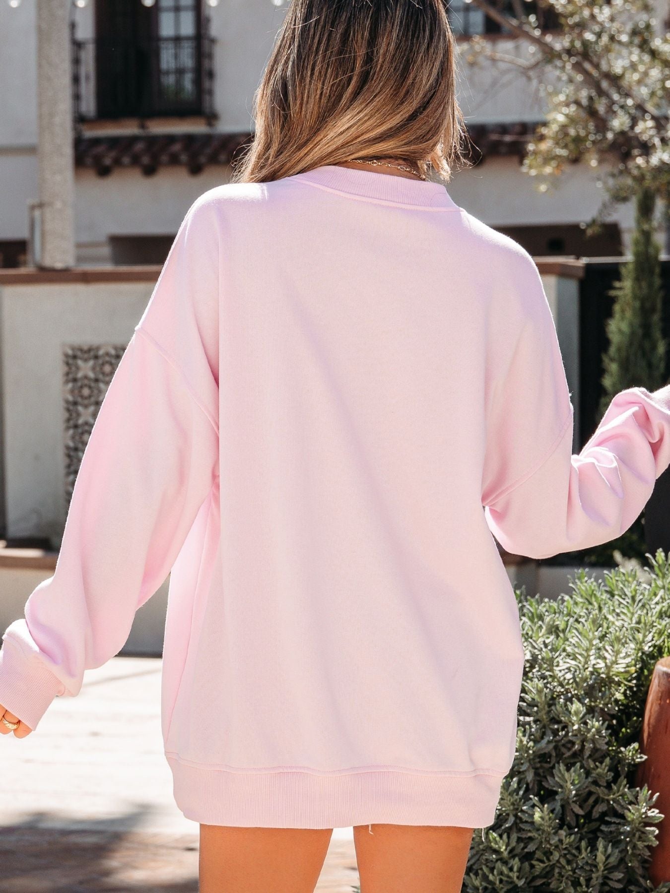 Sweetheart Patchwork Oversize Sweatshirt